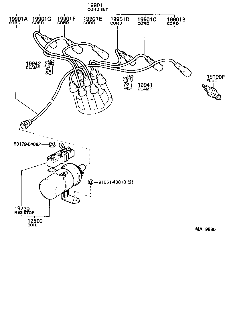  LAND CRUISER 60 |  IGNITION COIL SPARK PLUG