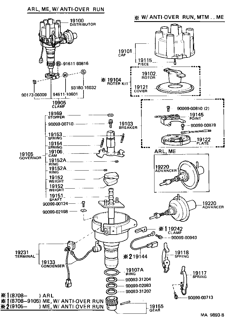  LAND CRUISER 60 |  DISTRIBUTOR