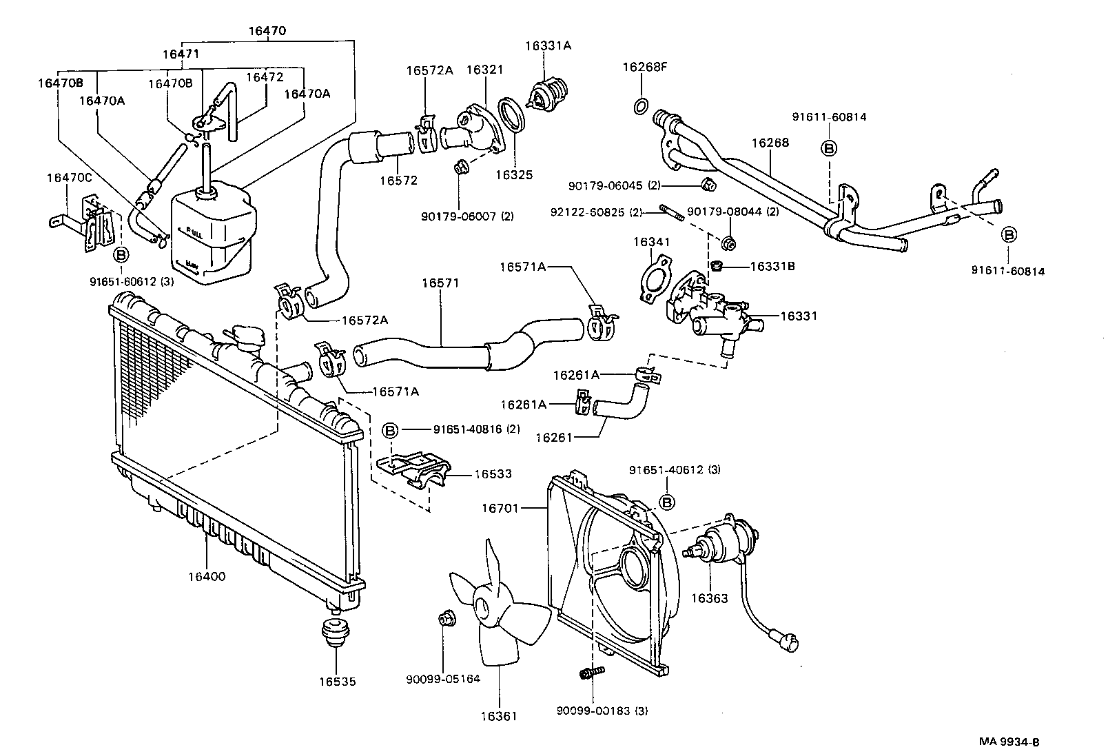  CELICA |  RADIATOR WATER OUTLET