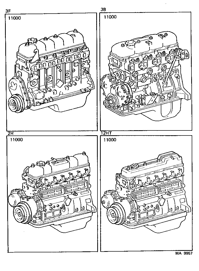  LAND CRUISER 60 |  PARTIAL ENGINE ASSEMBLY