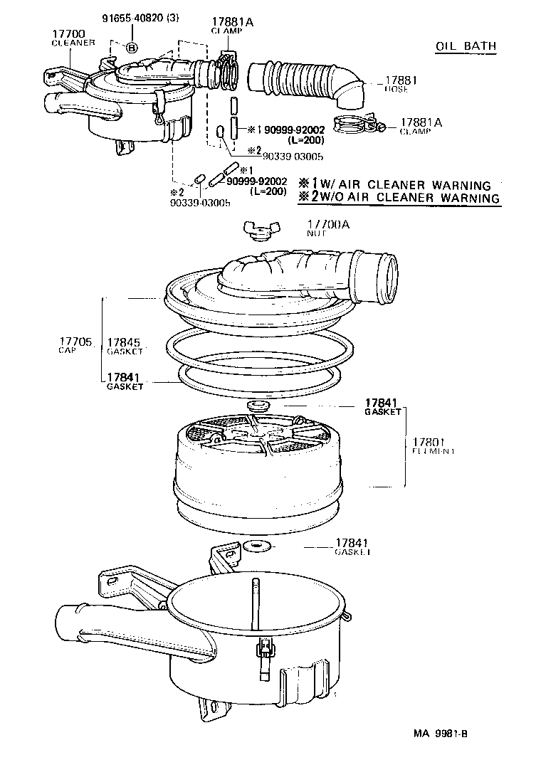  LAND CRUISER 60 |  AIR CLEANER