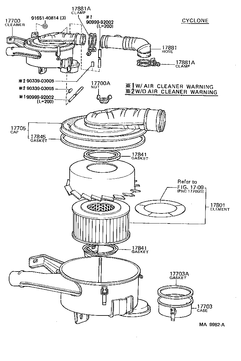  LAND CRUISER 60 |  AIR CLEANER