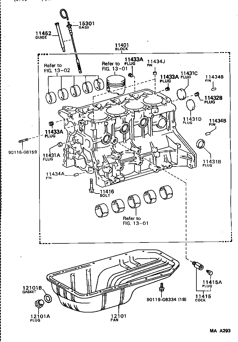  CROWN |  CYLINDER BLOCK