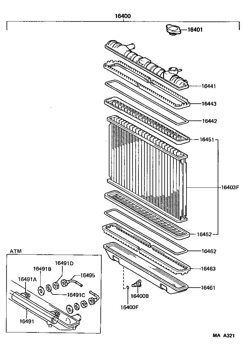 CROWN |  RADIATOR WATER OUTLET