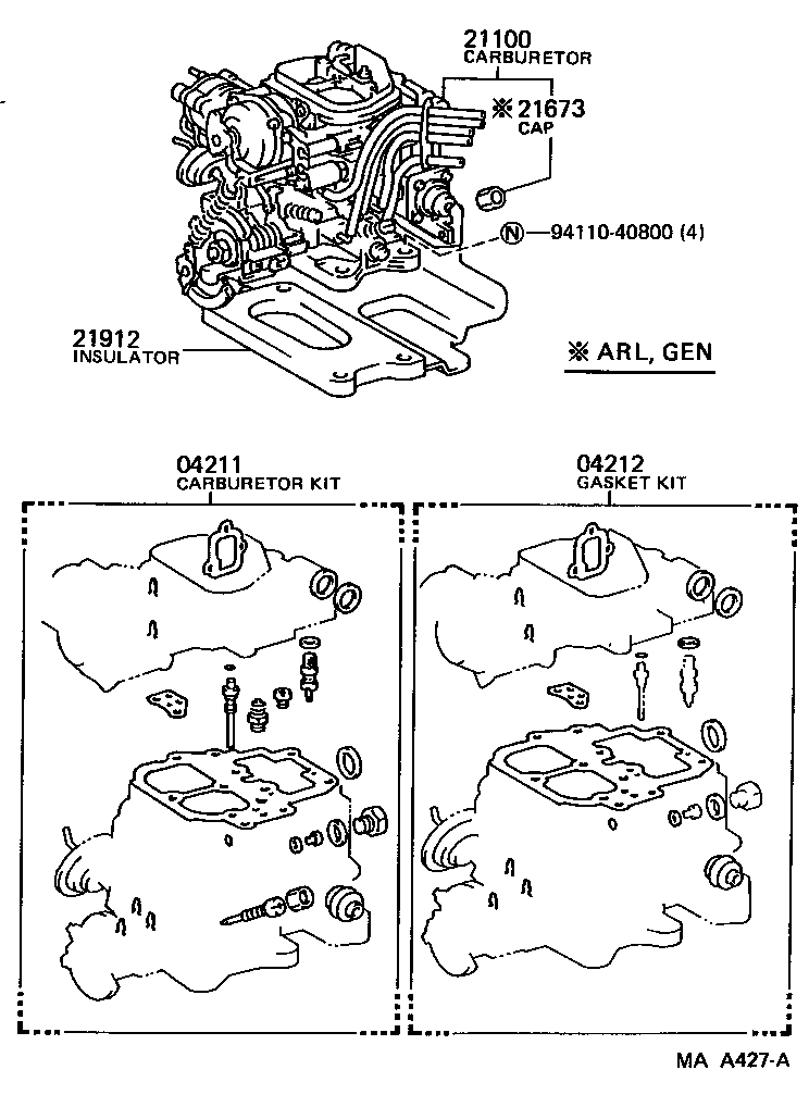  DYNA100 |  CARBURETOR ASSEMBLY