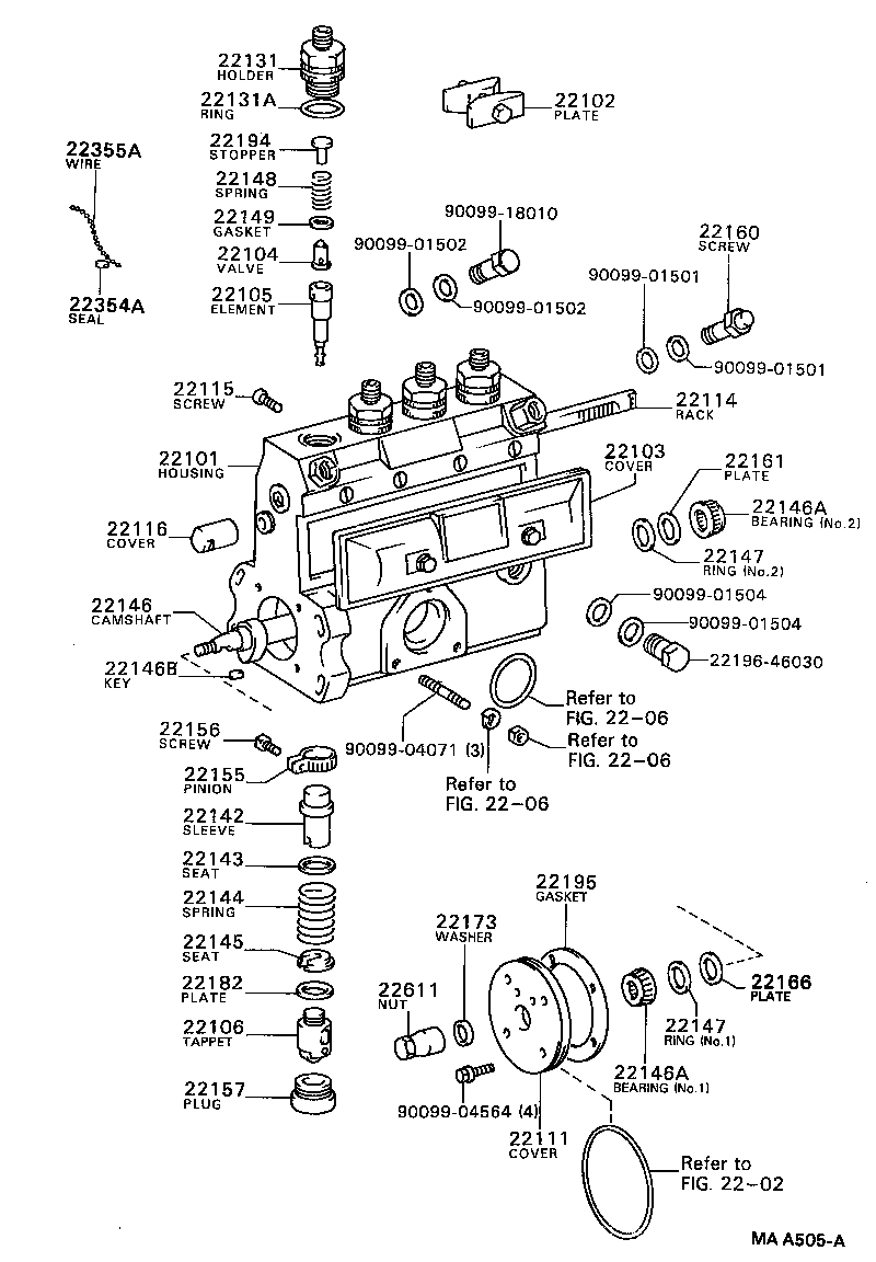  DYNA 200 |  INJECTION PUMP BODY