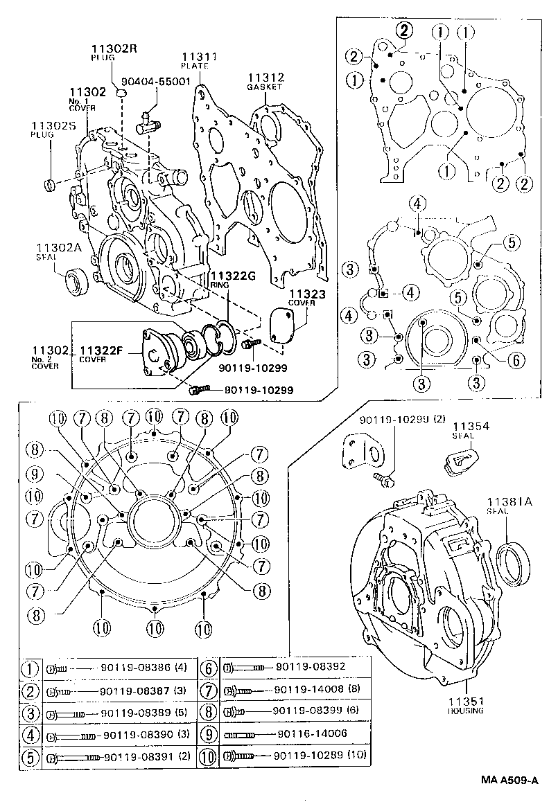  DYNA 200 |  TIMING GEAR COVER REAR END PLATE