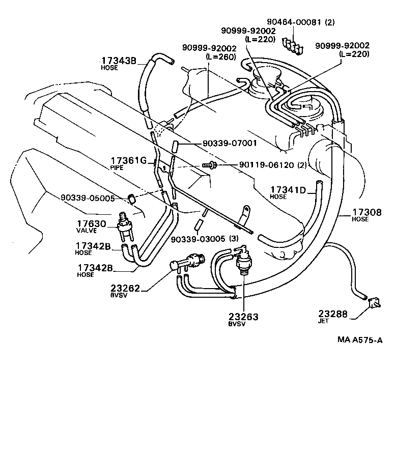  CAMRY |  VACUUM PIPING