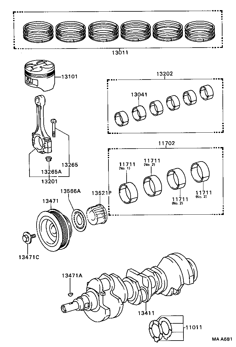  CAMRY |  CRANKSHAFT PISTON