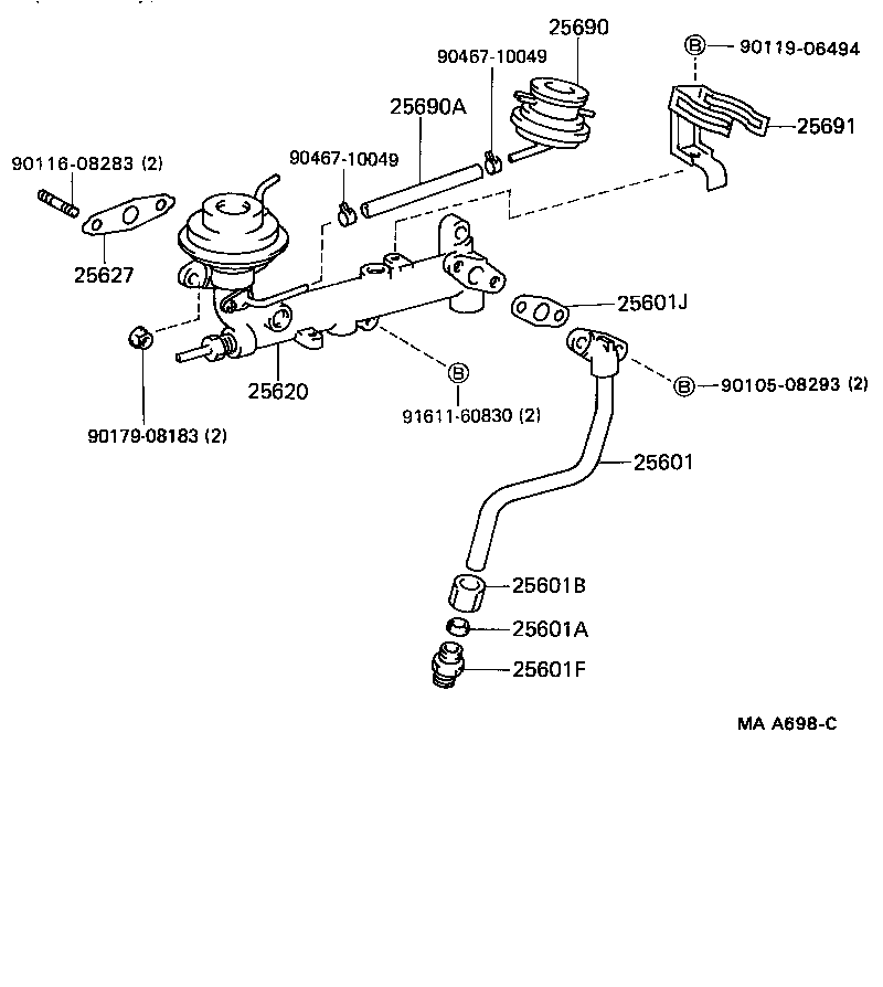  CAMRY |  EXHAUST GAS RECIRCULATION SYSTEM
