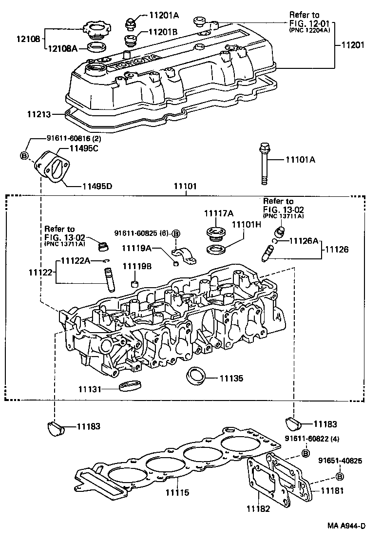  HILUX 4RUNNER 4WD |  CYLINDER HEAD