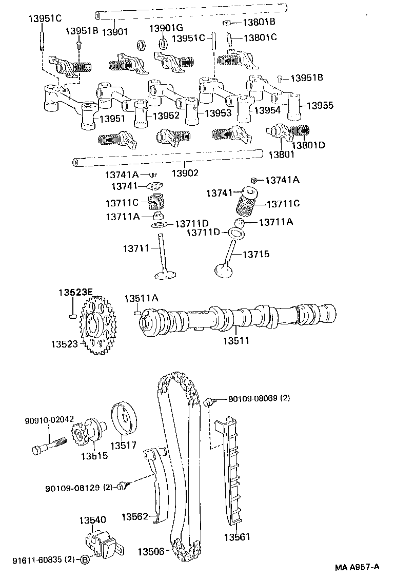  HILUX 2WD |  CAMSHAFT VALVE