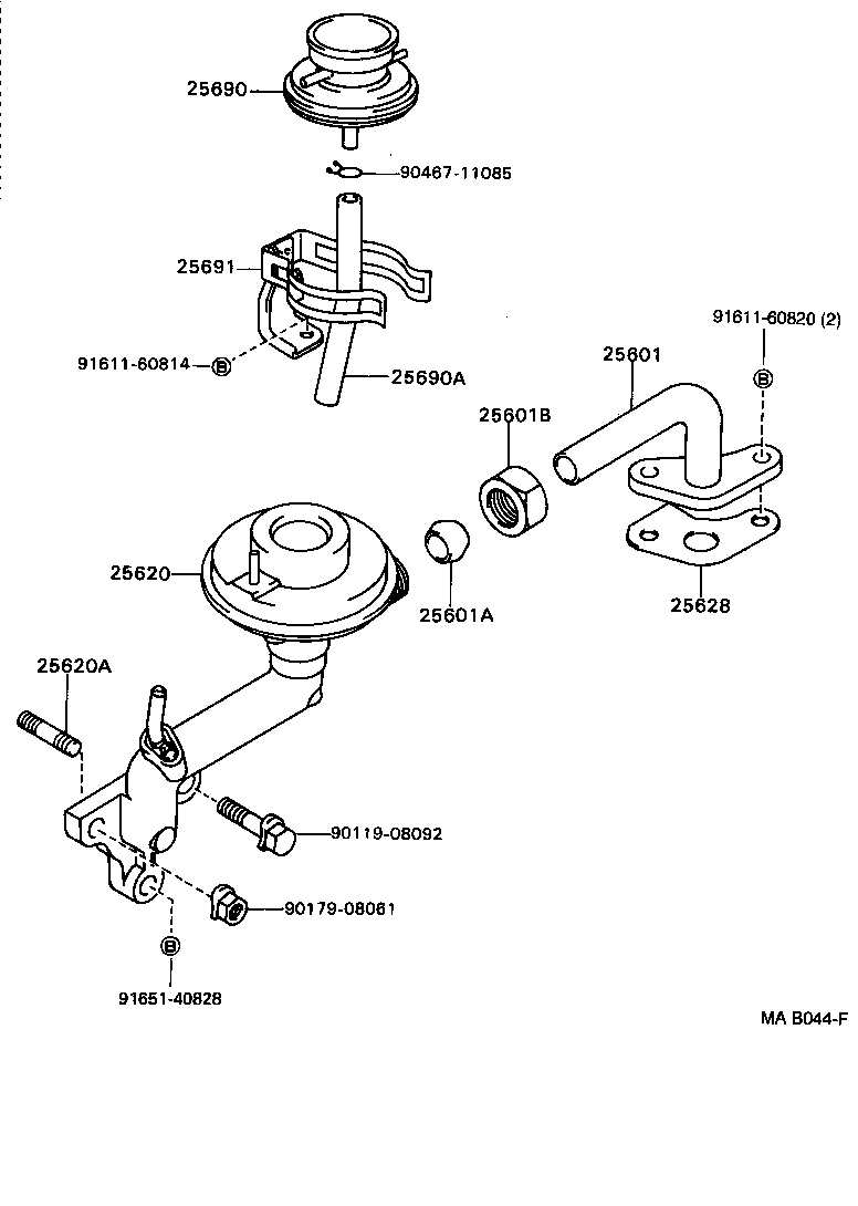  HILUX 4RUNNER 4WD |  EXHAUST GAS RECIRCULATION SYSTEM