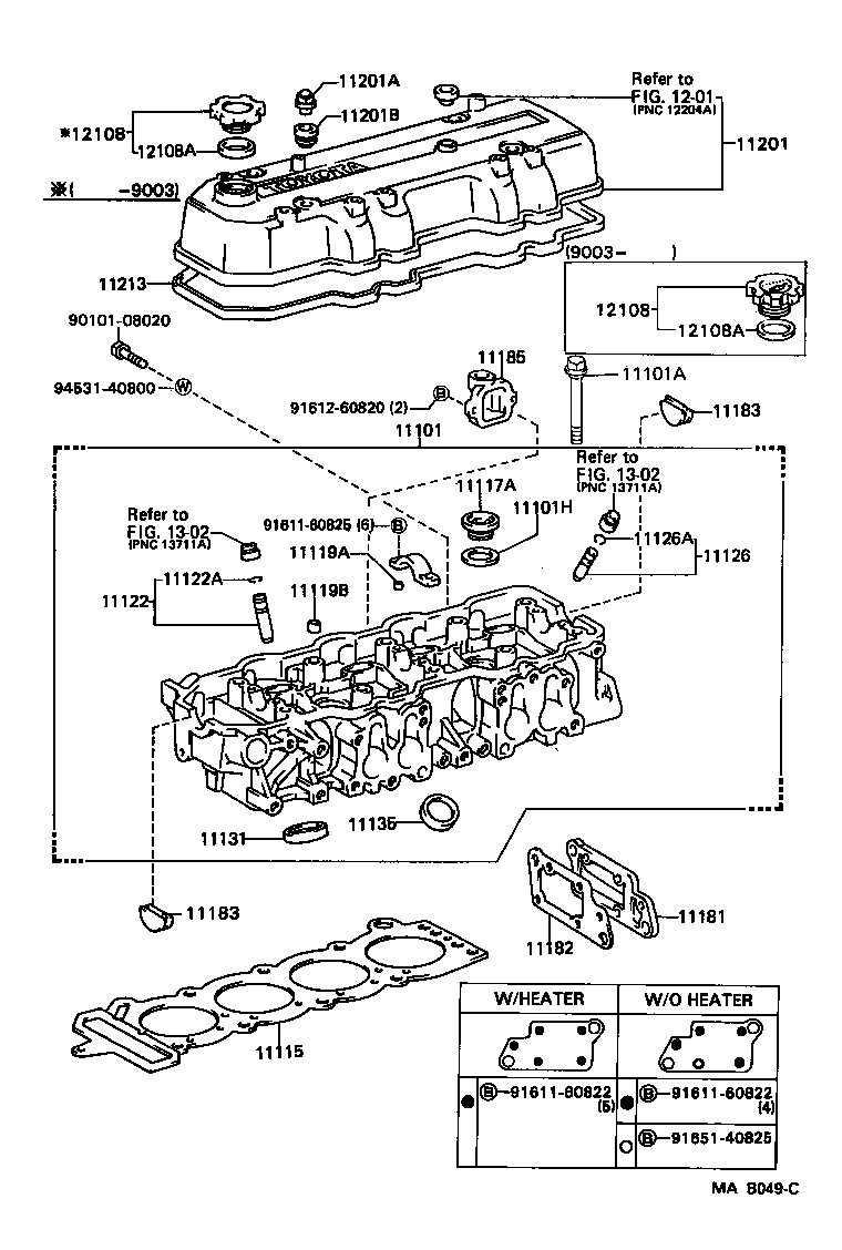  CRESSIDA WAGON |  CYLINDER HEAD