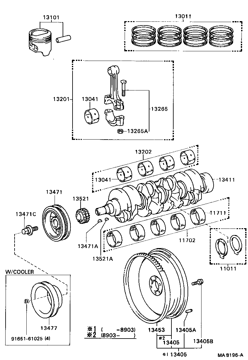  MODEL F |  CRANKSHAFT PISTON