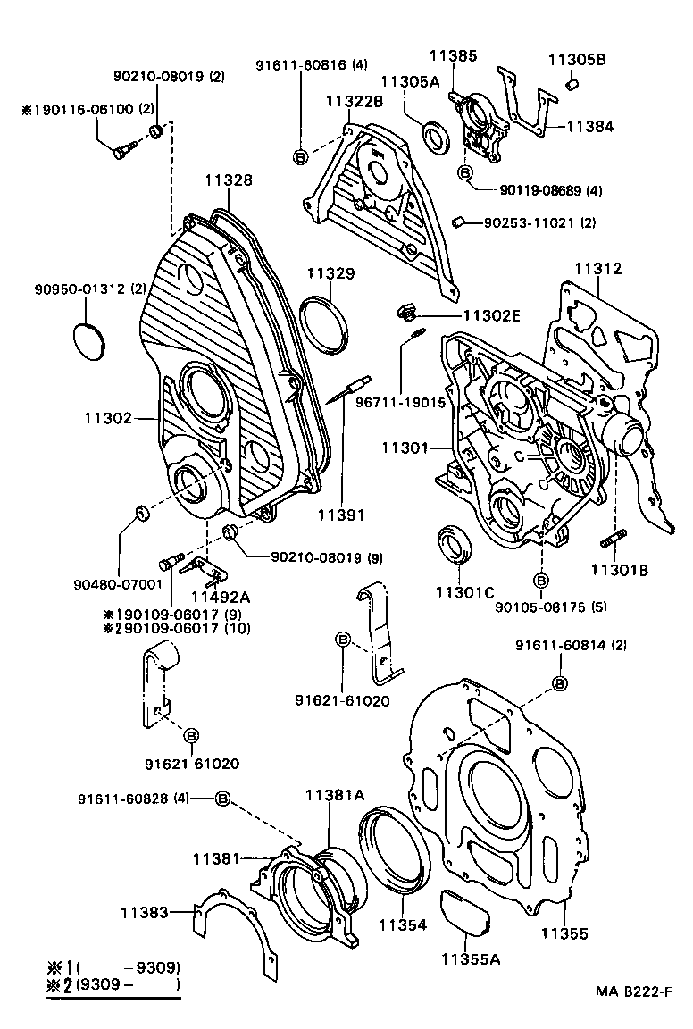  DYNA100 |  TIMING GEAR COVER REAR END PLATE