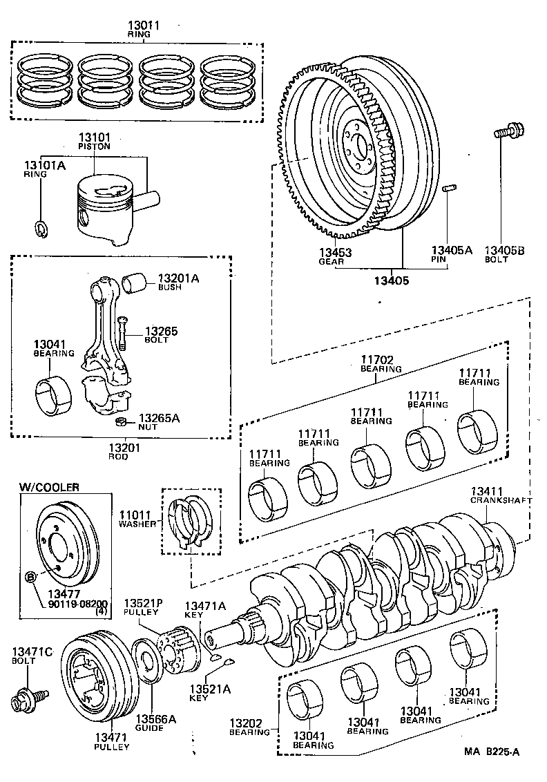  CROWN |  CRANKSHAFT PISTON