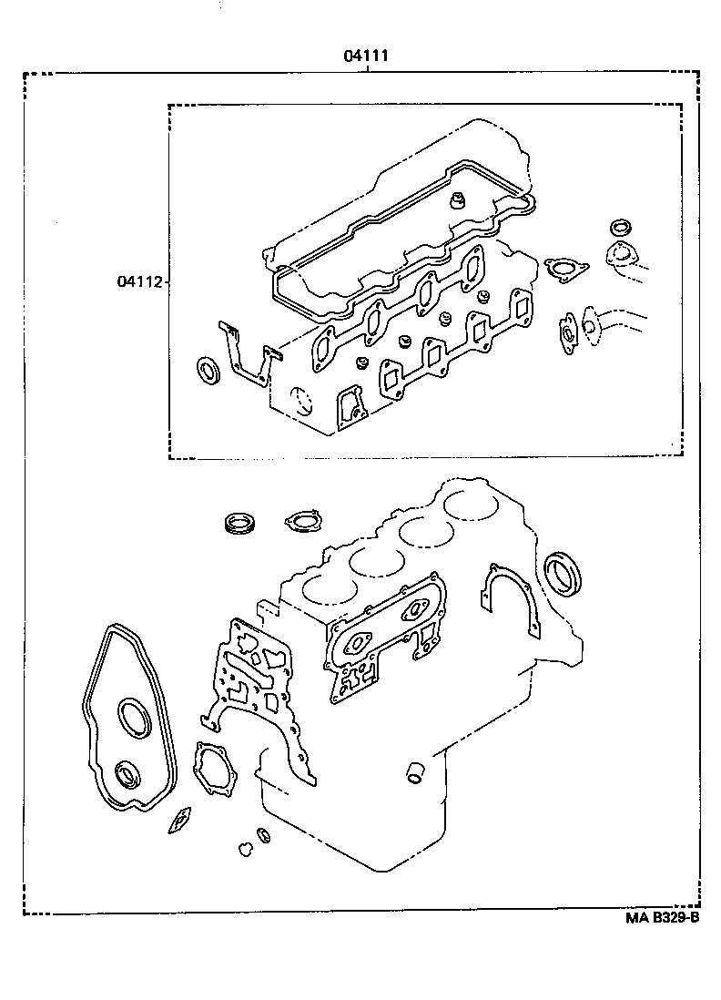  HILUX 4RUNNER 4WD |  ENGINE OVERHAUL GASKET KIT