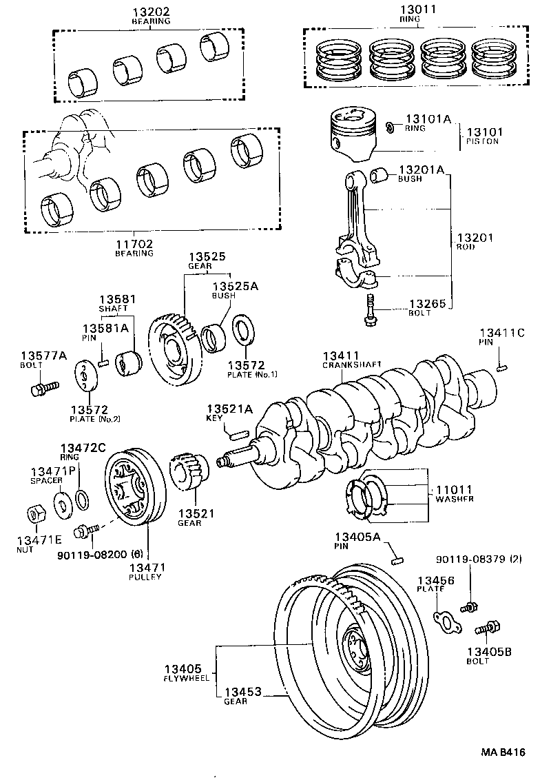  DYNA 200 |  CRANKSHAFT PISTON