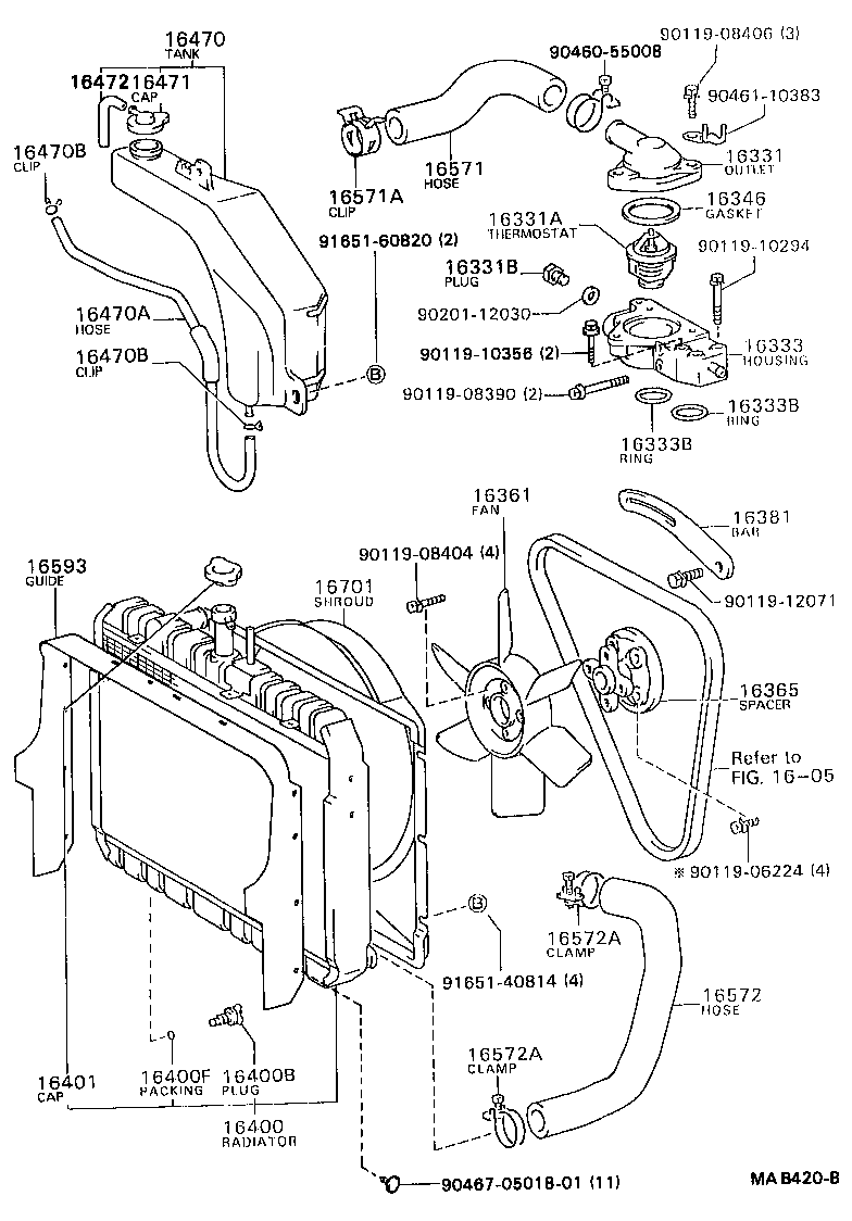  DYNA 200 |  RADIATOR WATER OUTLET