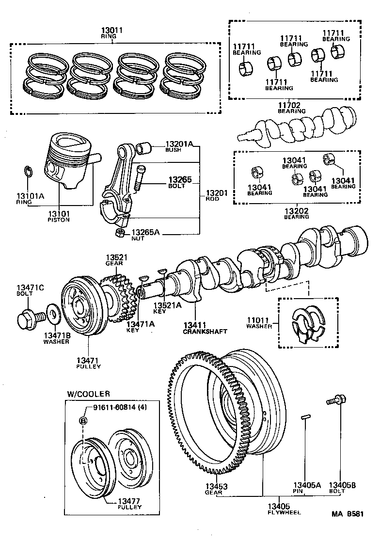  LITEACE |  CRANKSHAFT PISTON