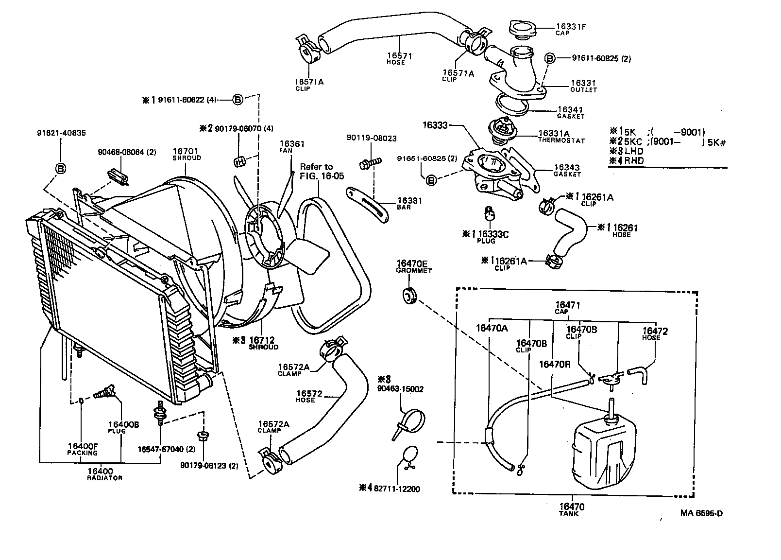  LITEACE |  RADIATOR WATER OUTLET