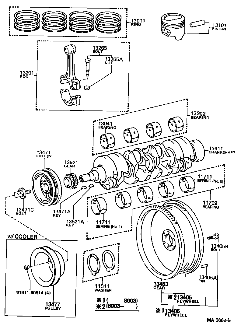  LITEACE |  CRANKSHAFT PISTON