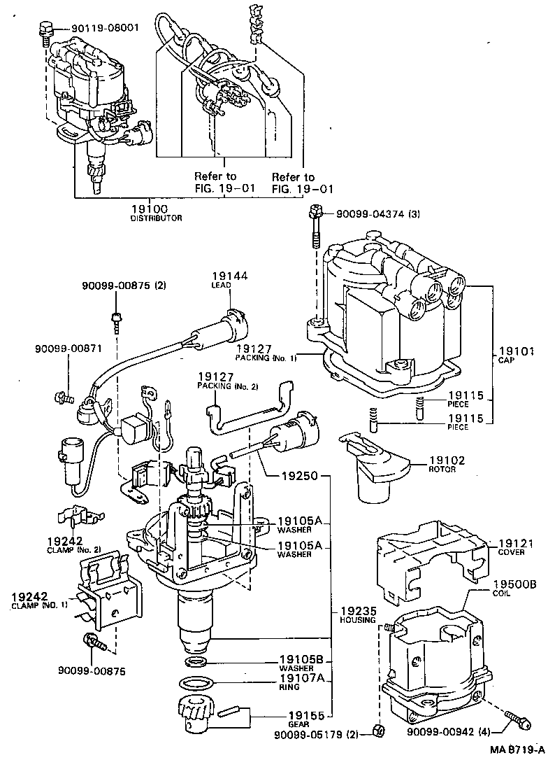  HILUX 4RUNNER 4WD |  DISTRIBUTOR