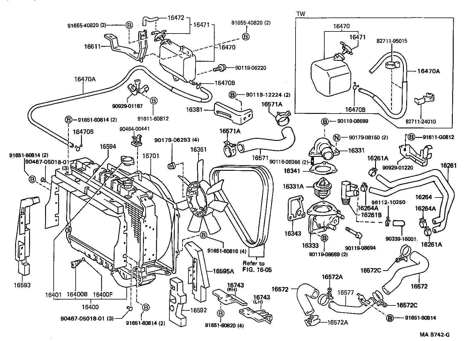  DYNA100 |  RADIATOR WATER OUTLET