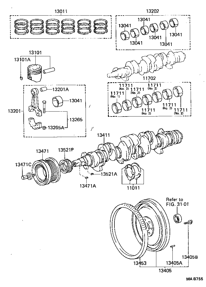  CRESSIDA WAGON |  CRANKSHAFT PISTON