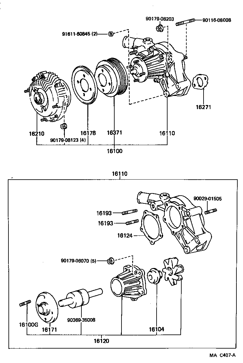  CROWN |  WATER PUMP