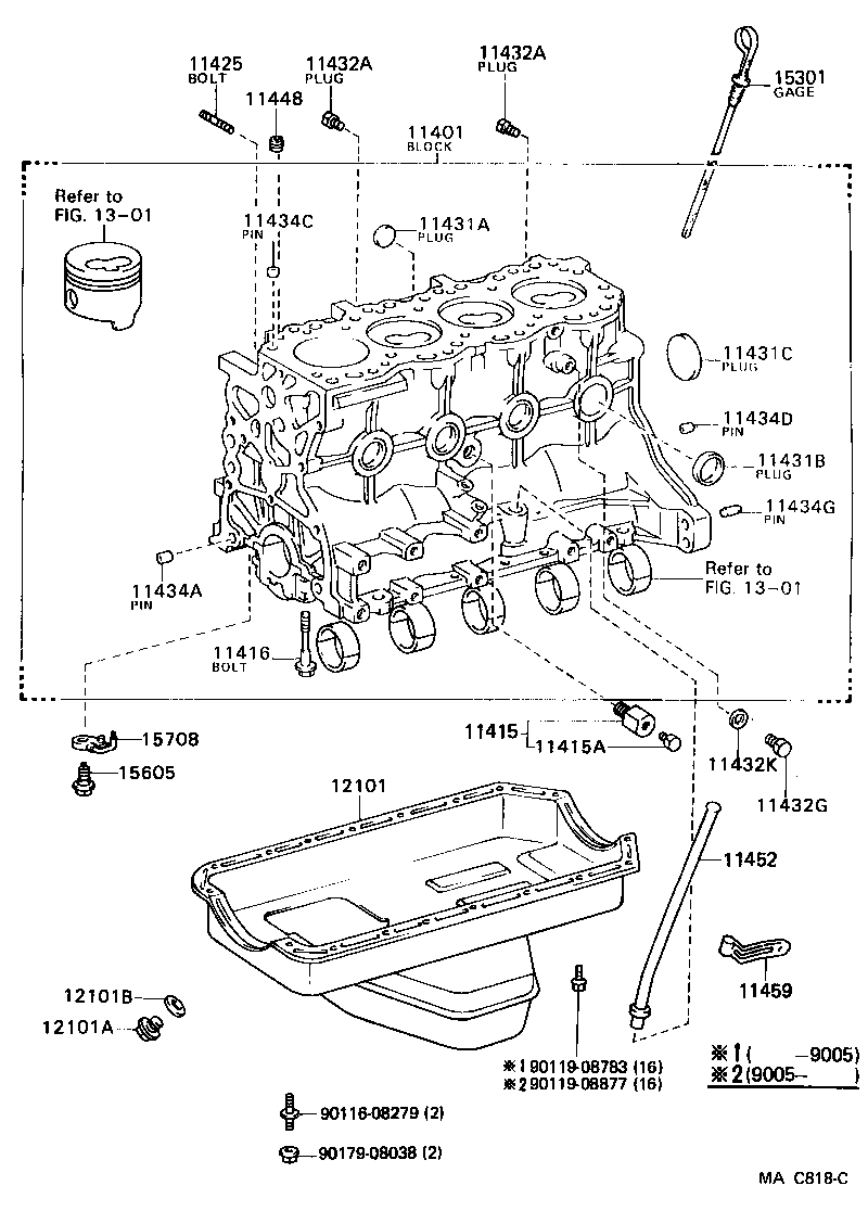  CROWN |  CYLINDER BLOCK