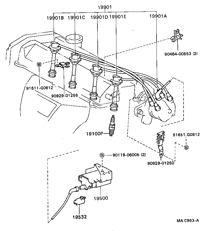  CELICA |  IGNITION COIL SPARK PLUG