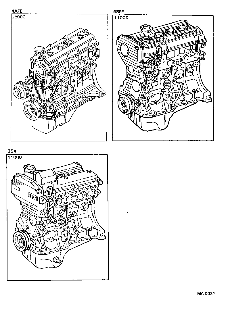  CELICA |  PARTIAL ENGINE ASSEMBLY