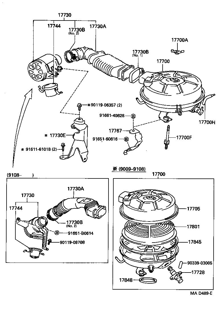  TERCEL |  AIR CLEANER