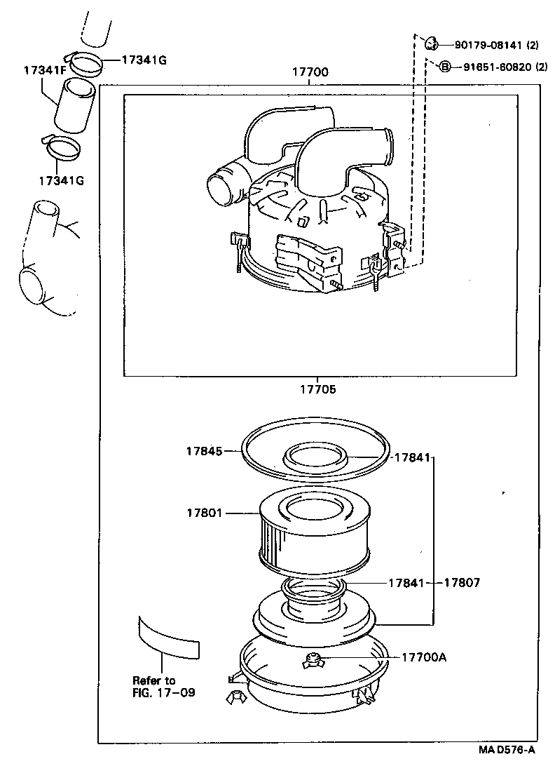  COASTER |  AIR CLEANER