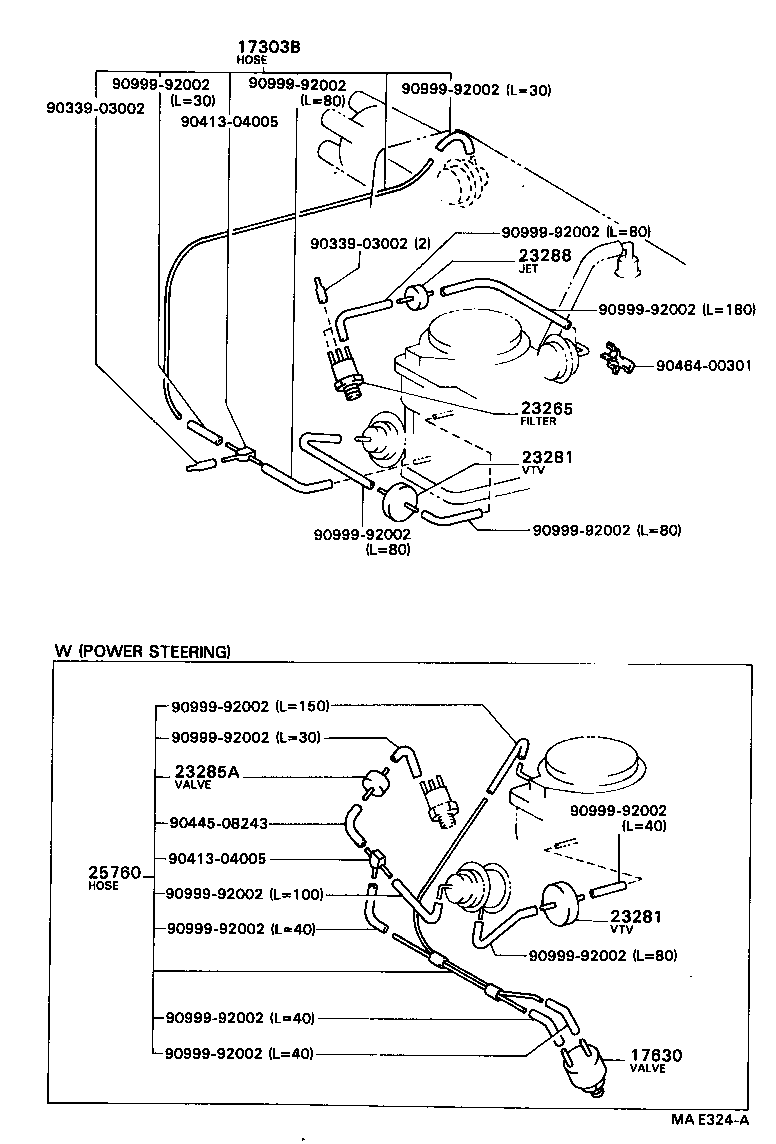  TERCEL |  VACUUM PIPING