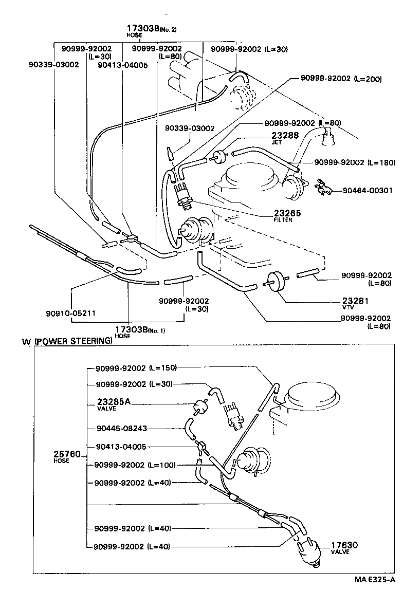  TERCEL |  VACUUM PIPING