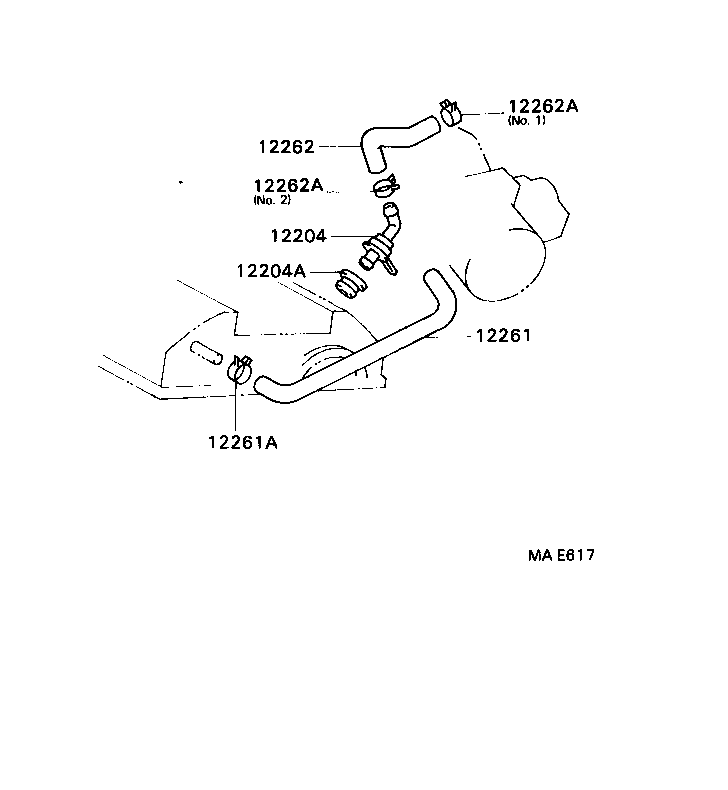  CAMRY NAP SED WG |  VENTILATION HOSE