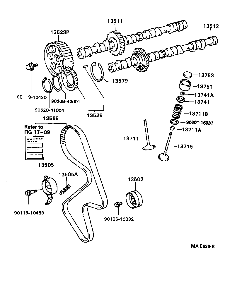  CAMRY NAP SED WG |  CAMSHAFT VALVE