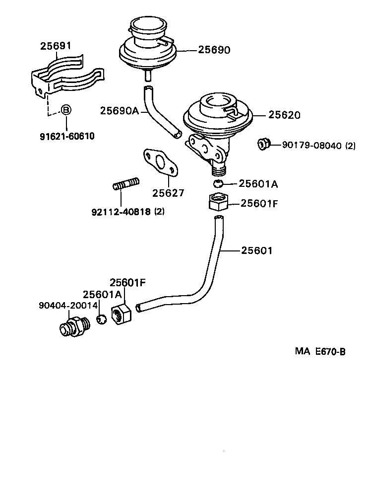  CAMRY NAP SED WG |  EXHAUST GAS RECIRCULATION SYSTEM