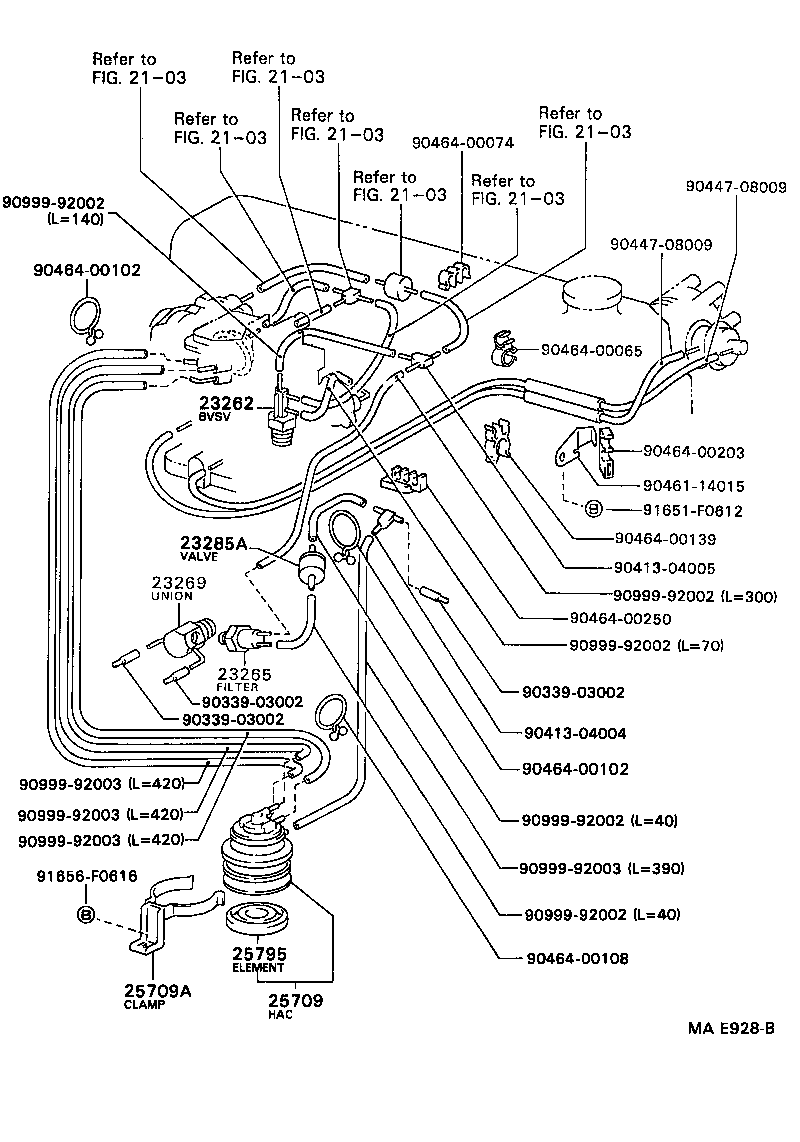  HILUX |  VACUUM PIPING