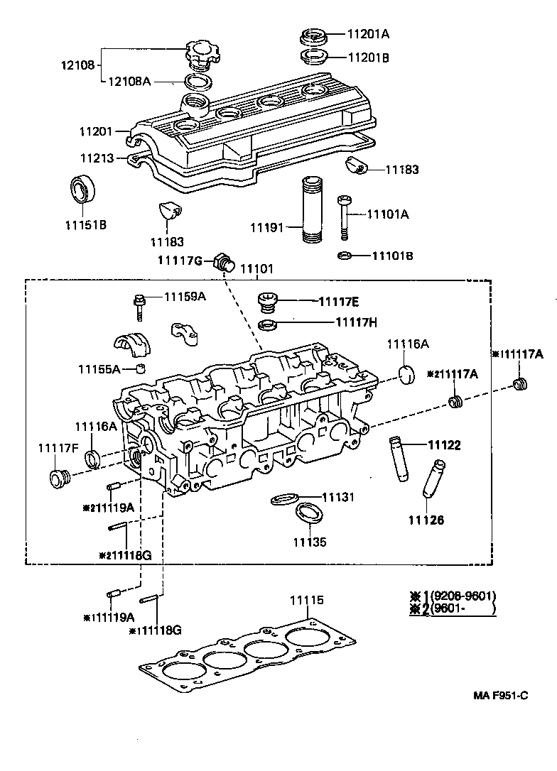  CAMRY NAP SED WG |  CYLINDER HEAD