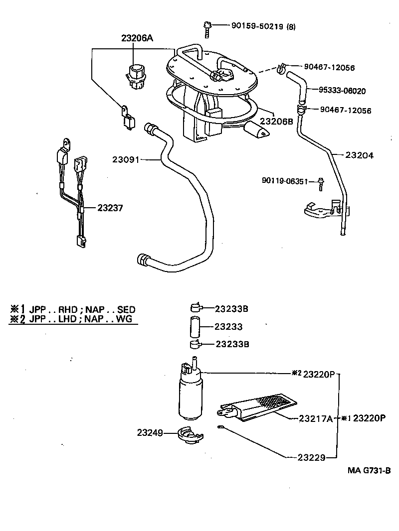  CAMRY NAP SED WG |  FUEL INJECTION SYSTEM
