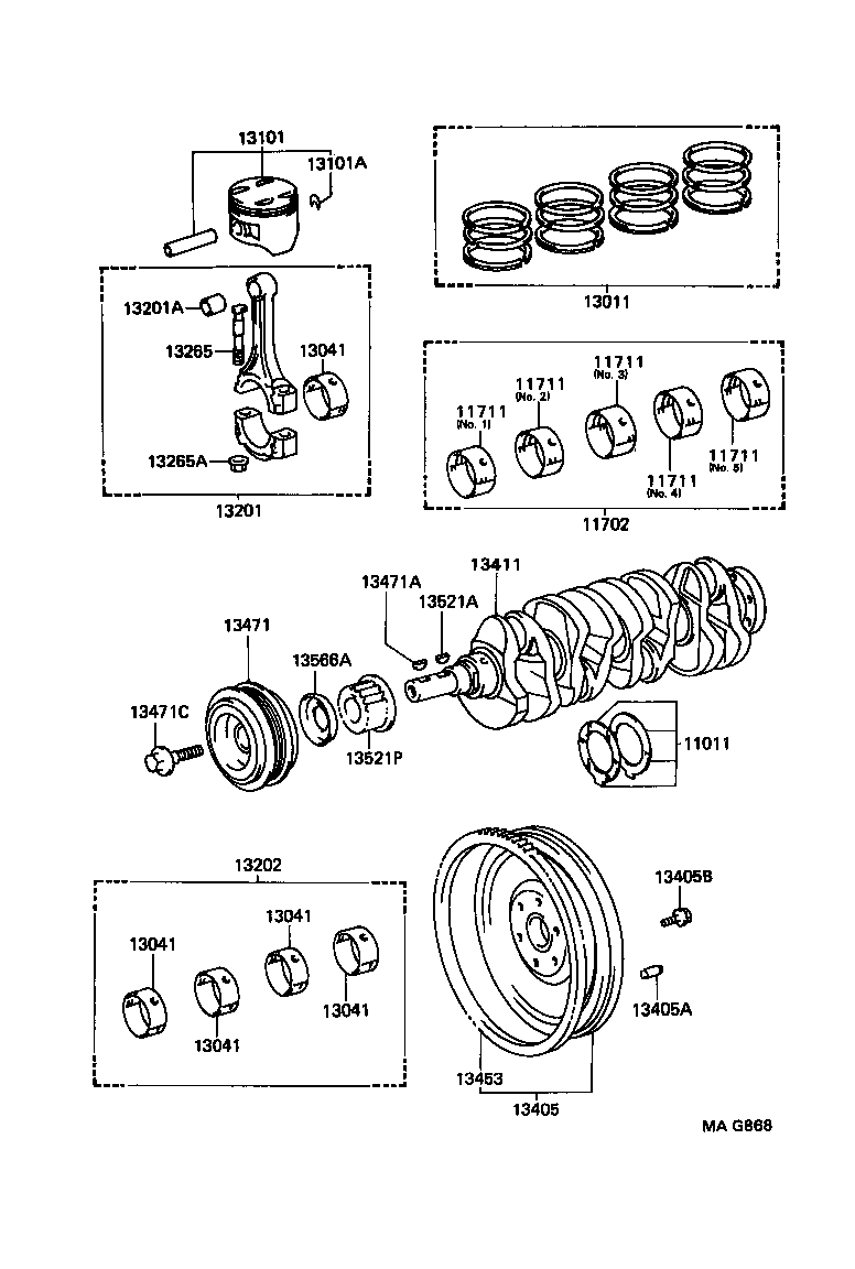  CELICA |  CRANKSHAFT PISTON