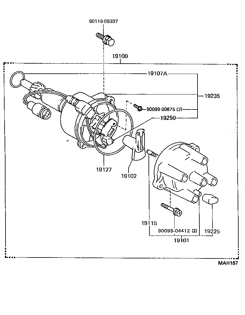  HILUX 4RUNNER 4WD |  DISTRIBUTOR