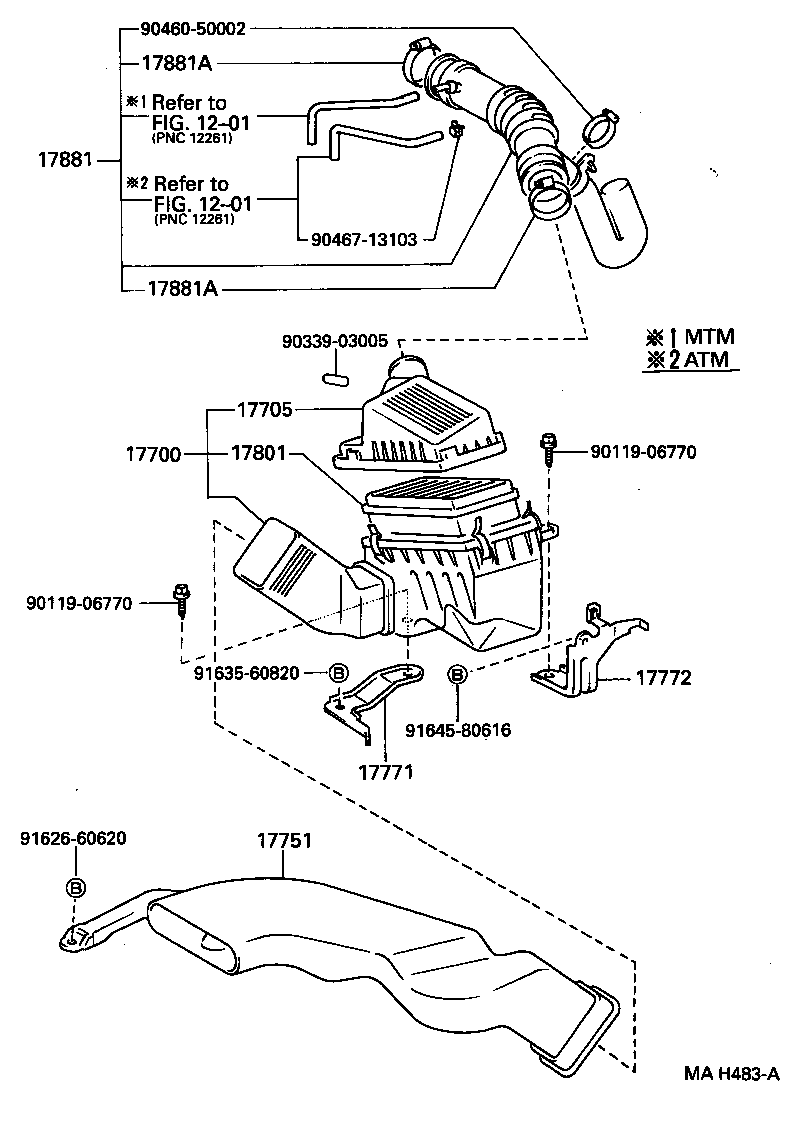  TERCEL |  AIR CLEANER