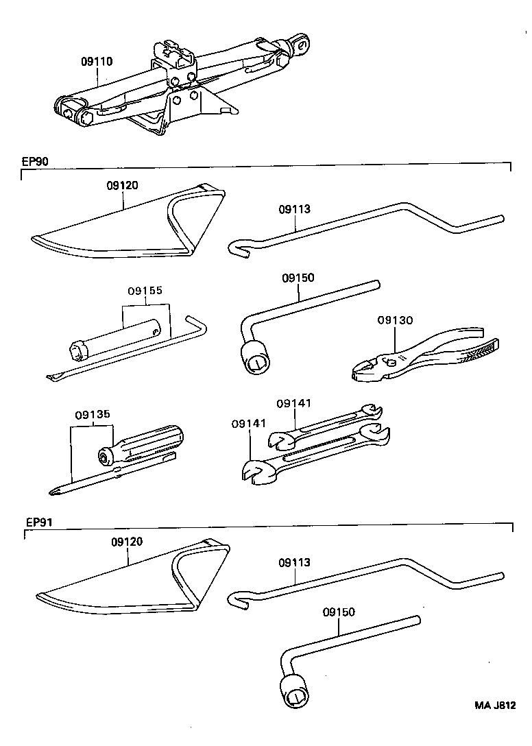  STARLET |  STANDARD TOOL