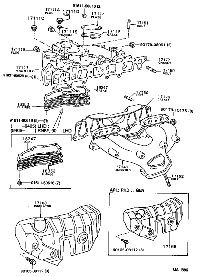  HILUX 2WD |  MANIFOLD