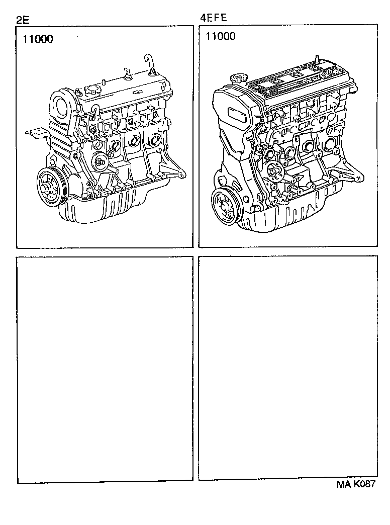  STARLET |  PARTIAL ENGINE ASSEMBLY